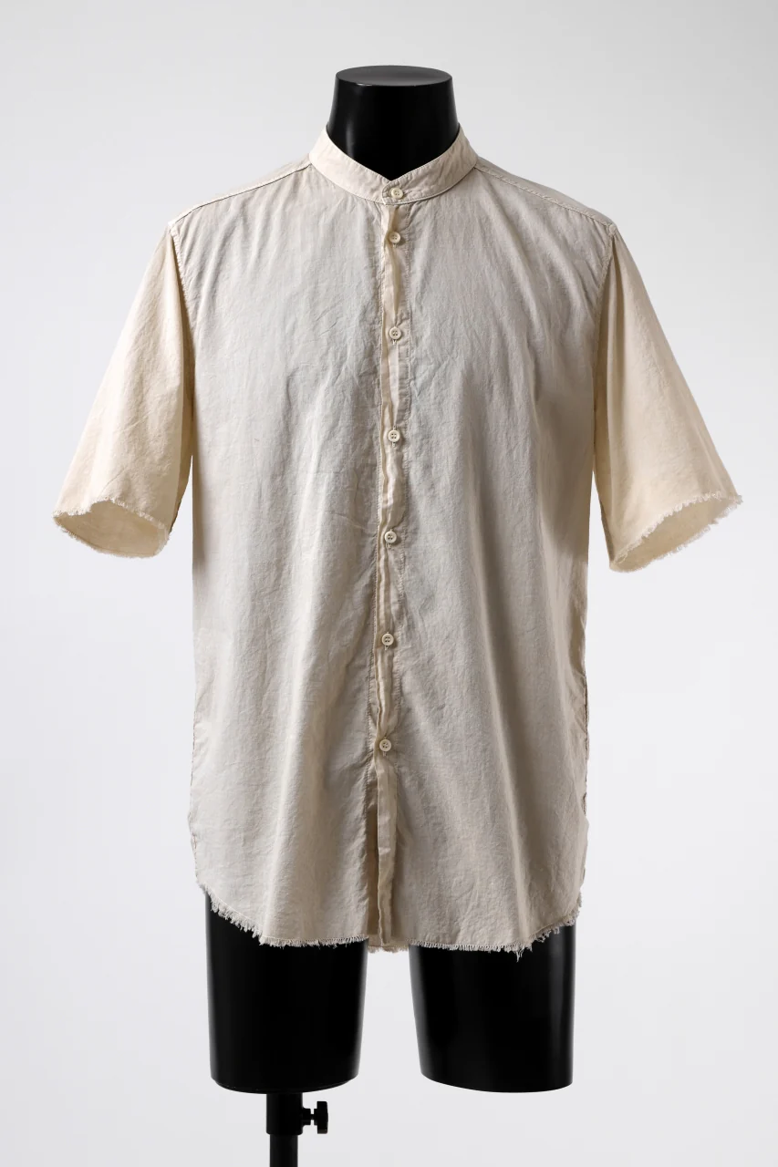 daub DYEING MINIMAL SS SHIRT / ORGANIC COTTON (SAND)