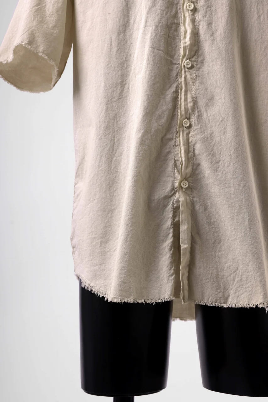daub DYEING MINIMAL SS SHIRT / ORGANIC COTTON (SAND) - Image 13