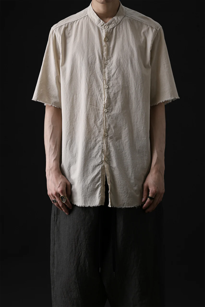 daub DYEING MINIMAL SS SHIRT / ORGANIC COTTON (SAND) - Image 16