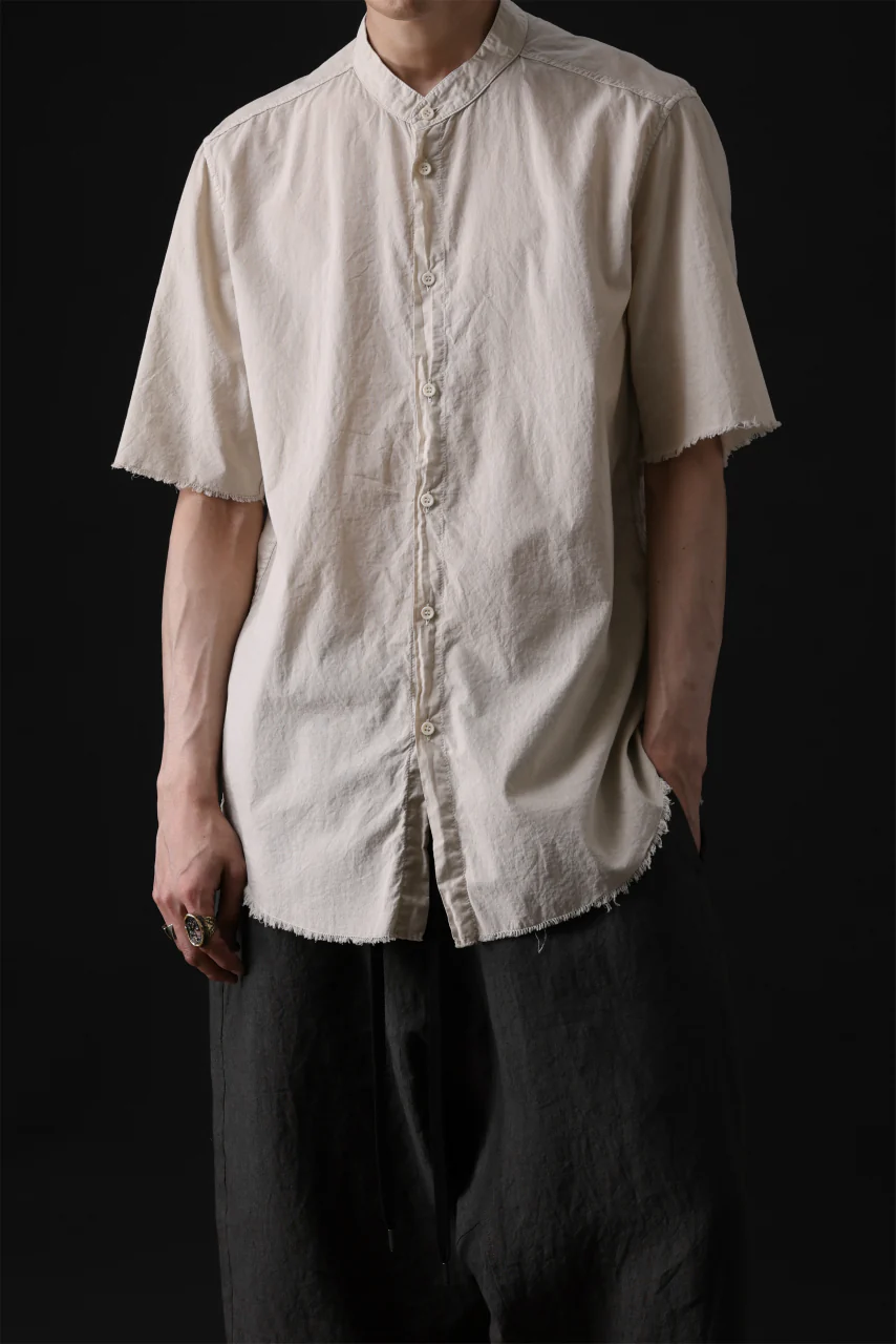 daub DYEING MINIMAL SS SHIRT / ORGANIC COTTON (SAND) - Image 18