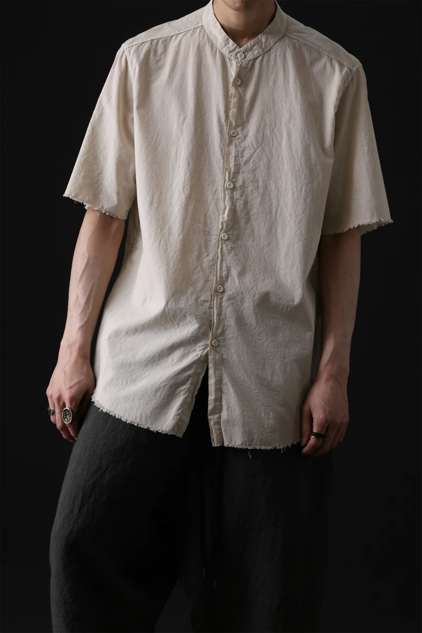 daub DYEING MINIMAL SS SHIRT / ORGANIC COTTON (SAND) - Image 19
