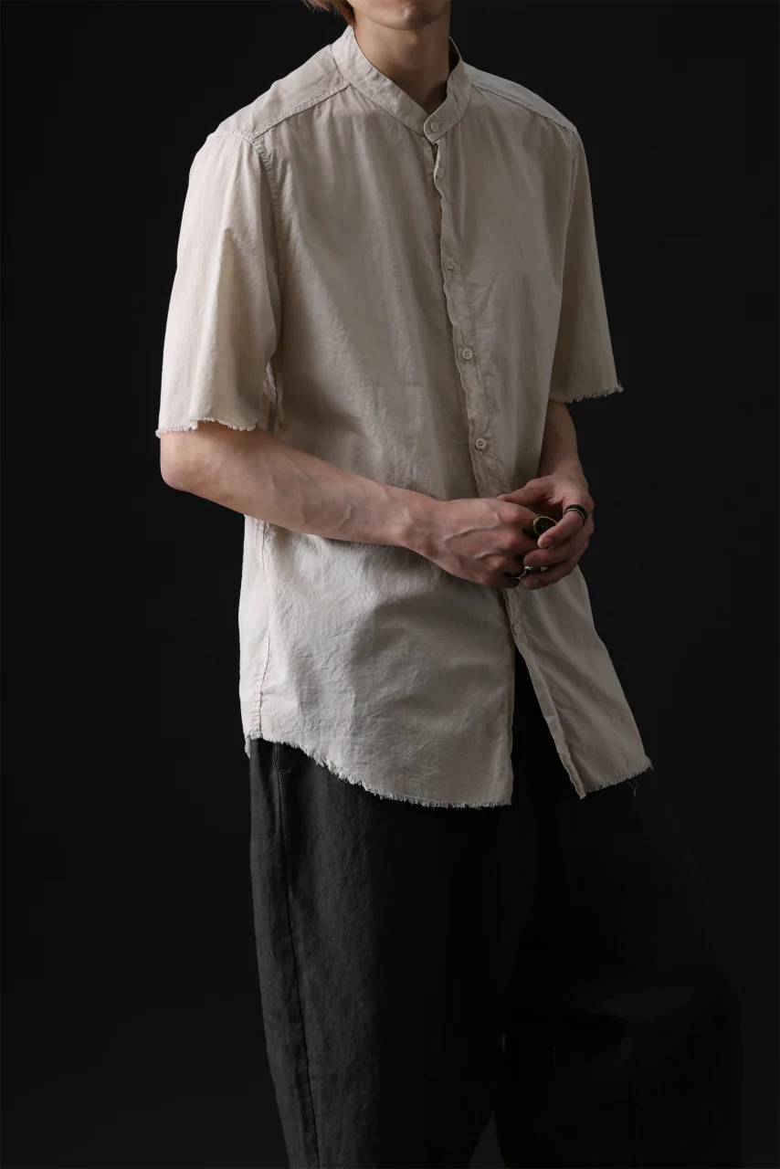daub DYEING MINIMAL SS SHIRT / ORGANIC COTTON (SAND) - Image 21
