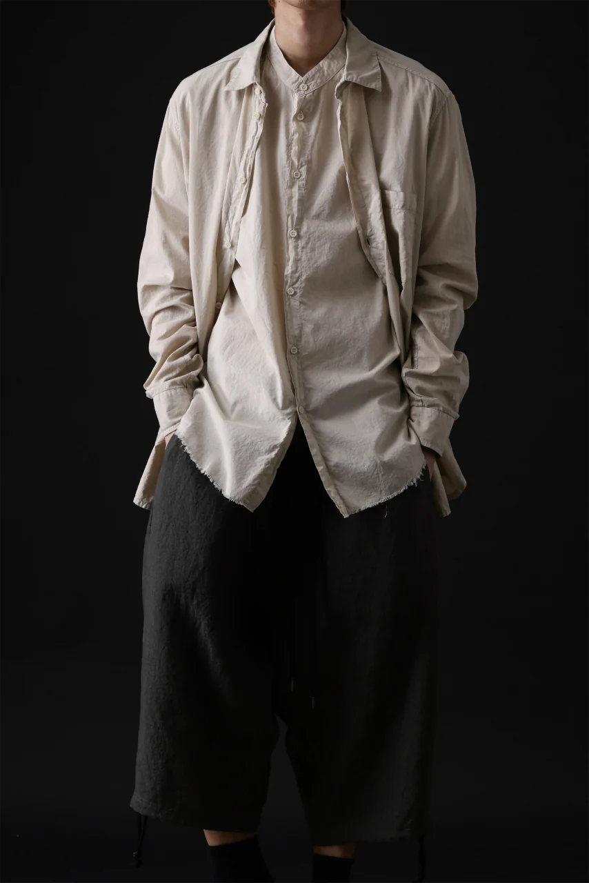 daub DYEING MINIMAL SS SHIRT / ORGANIC COTTON (SAND) - Image 28