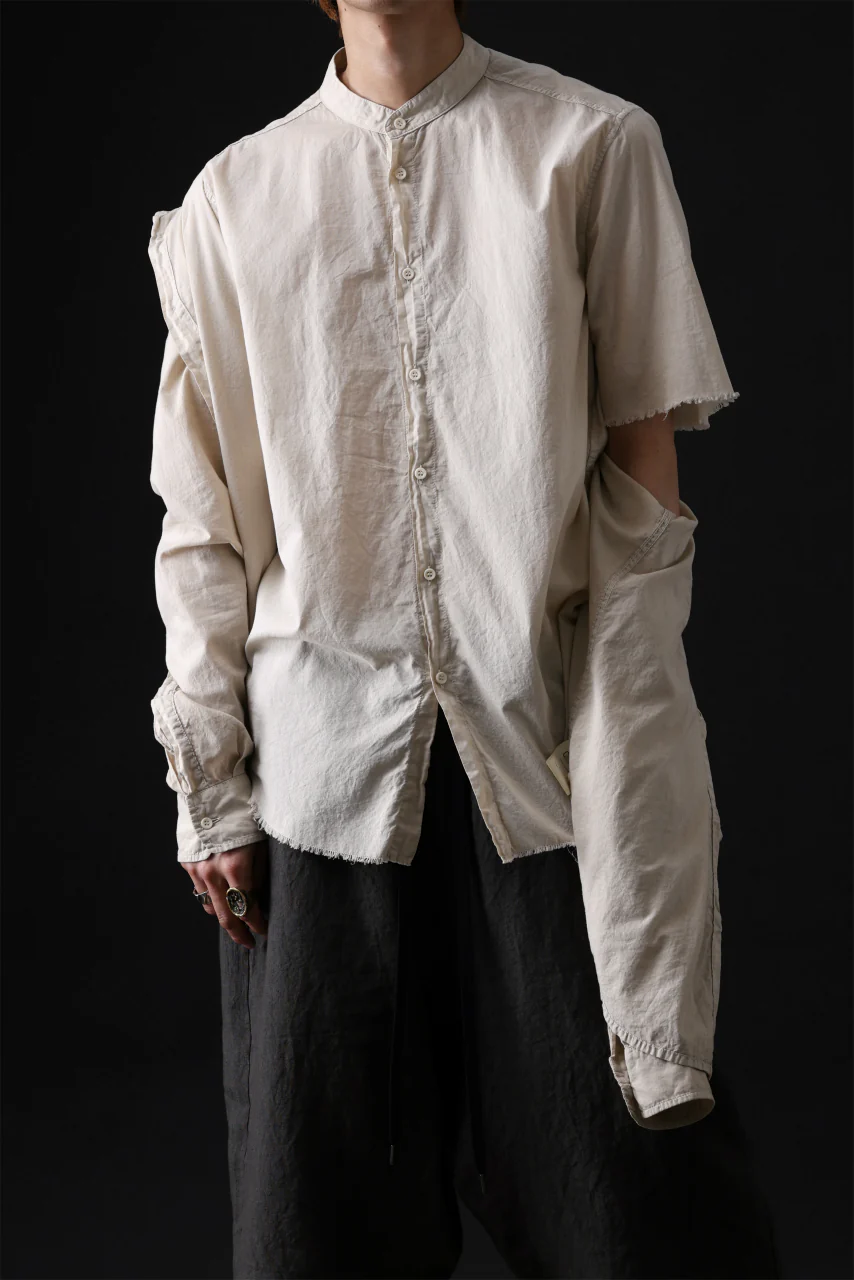 daub DYEING MINIMAL SS SHIRT / ORGANIC COTTON (SAND) - Image 29