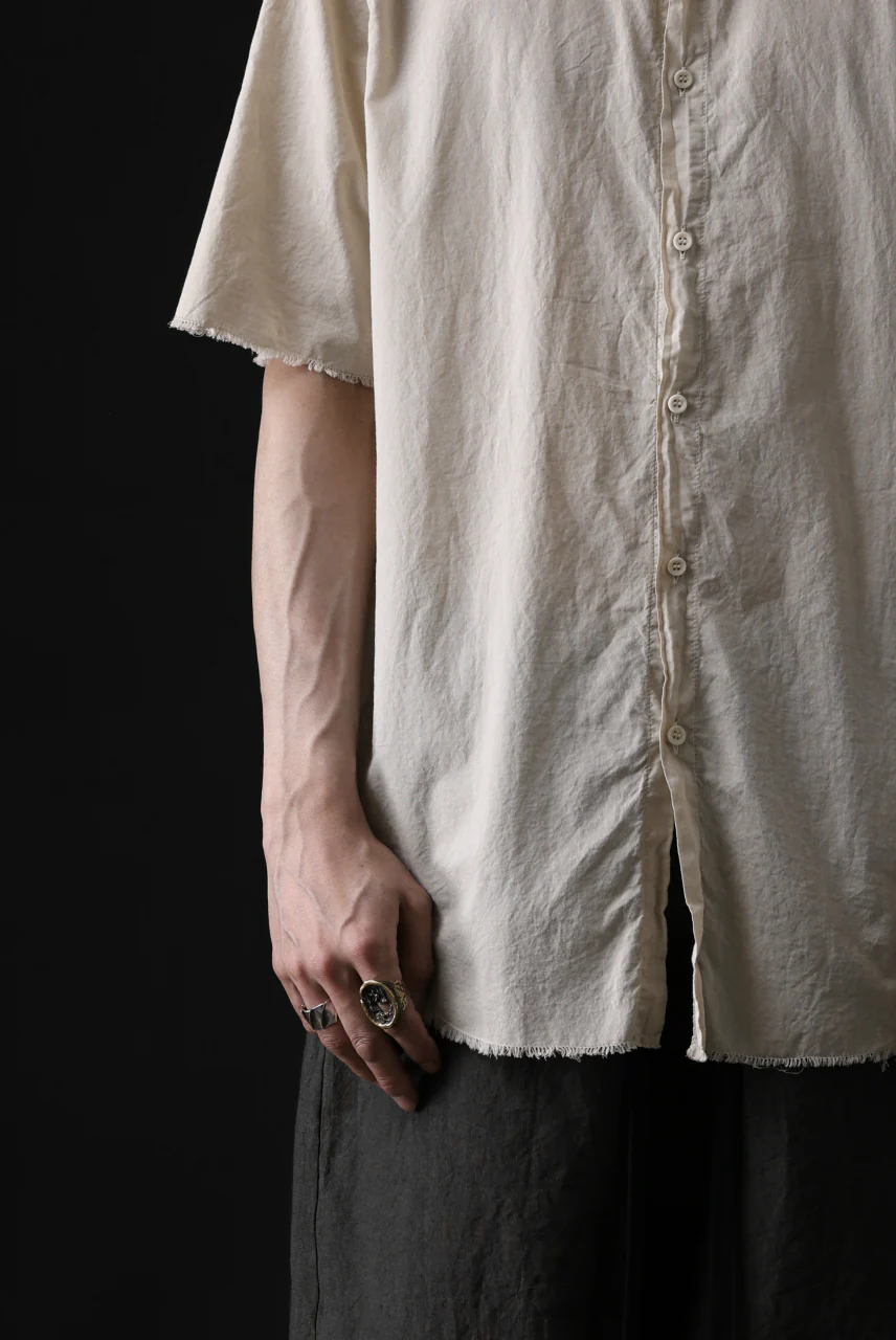daub DYEING MINIMAL SS SHIRT / ORGANIC COTTON (SAND) - Image 32