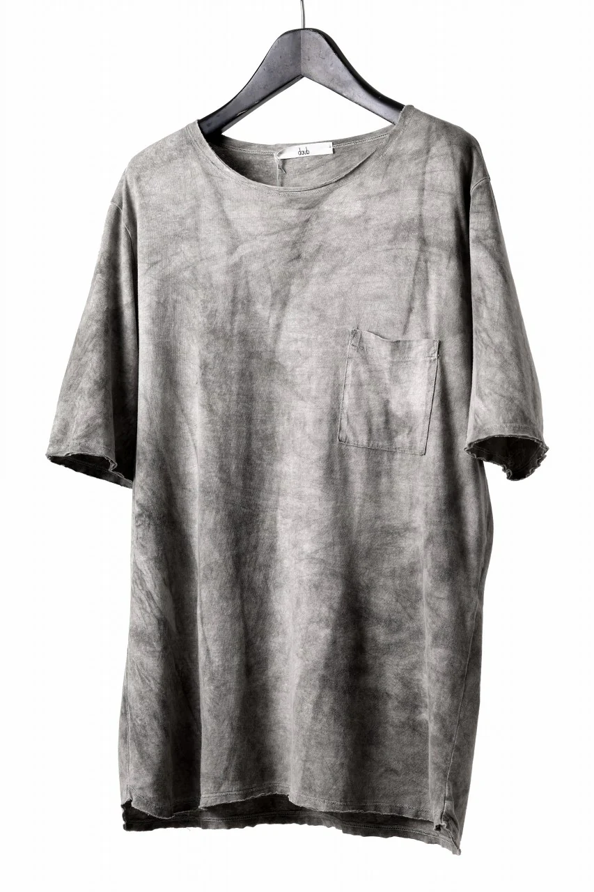 daub DYEING OVERSIZE T-SHIRT WITH POCKET / C.JERSEY (HAND DYED) - Image 2
