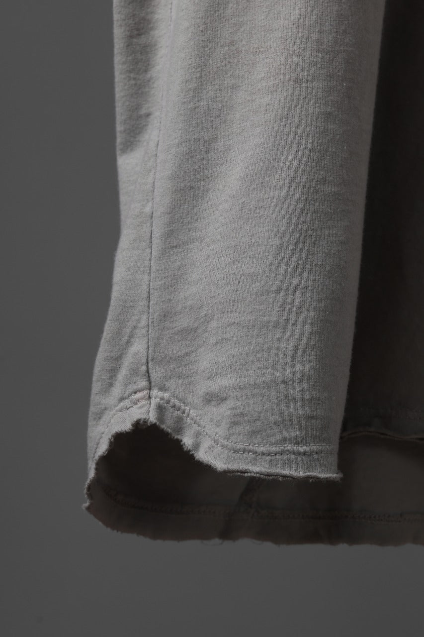 daub DYEING OVERSIZE T-SHIRT WITH POCKET / C.JERSEY (LIGHT GREY) - Image 7