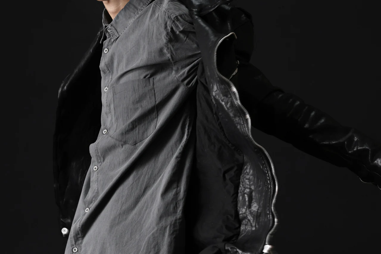 daub DYEING PLAIN SHIRT / ORGANIC COTTON (GREY) - Image 35