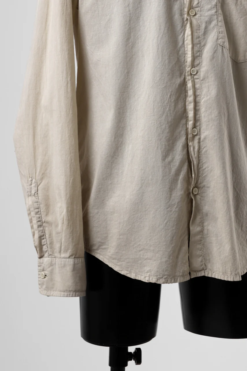 daub DYEING PLAIN SHIRT / ORGANIC COTTON (SAND) - Image 13