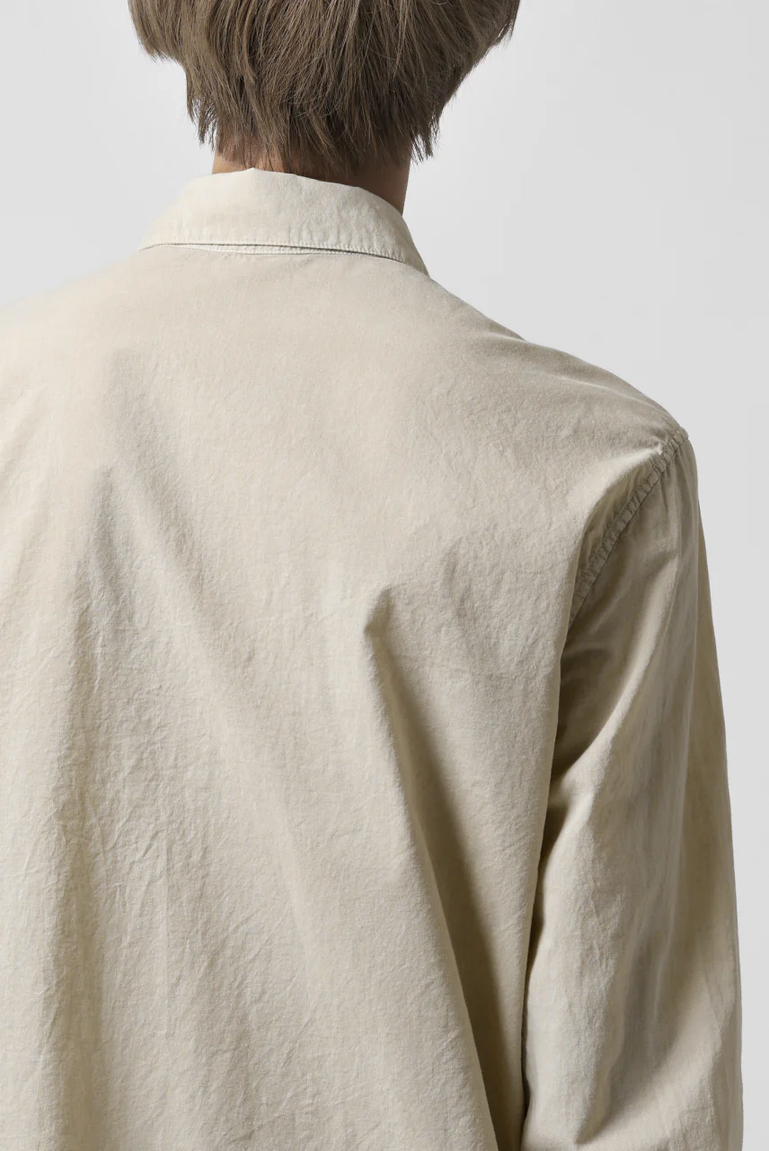 daub DYEING PLAIN SHIRT / ORGANIC COTTON (SAND) - Image 29