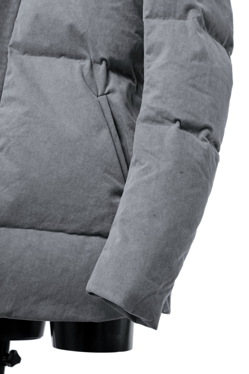daub DYEING PUFFER JACKET / GOOSE DOWN (GREY) - Image 15