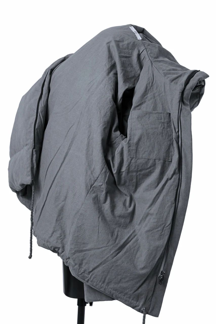 daub DYEING PUFFER JACKET / GOOSE DOWN (GREY) - Image 9