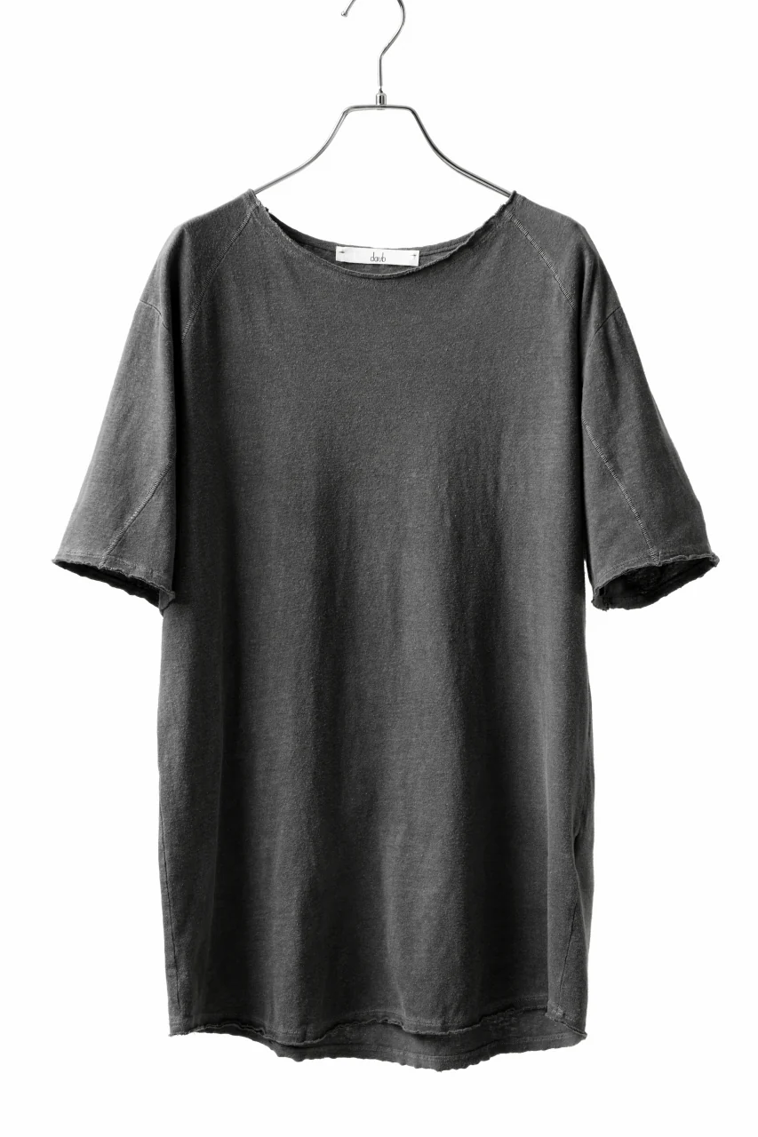 daub DYEING T-SHIRT SCAR STITCHED / CL-JERSEY (GREY)