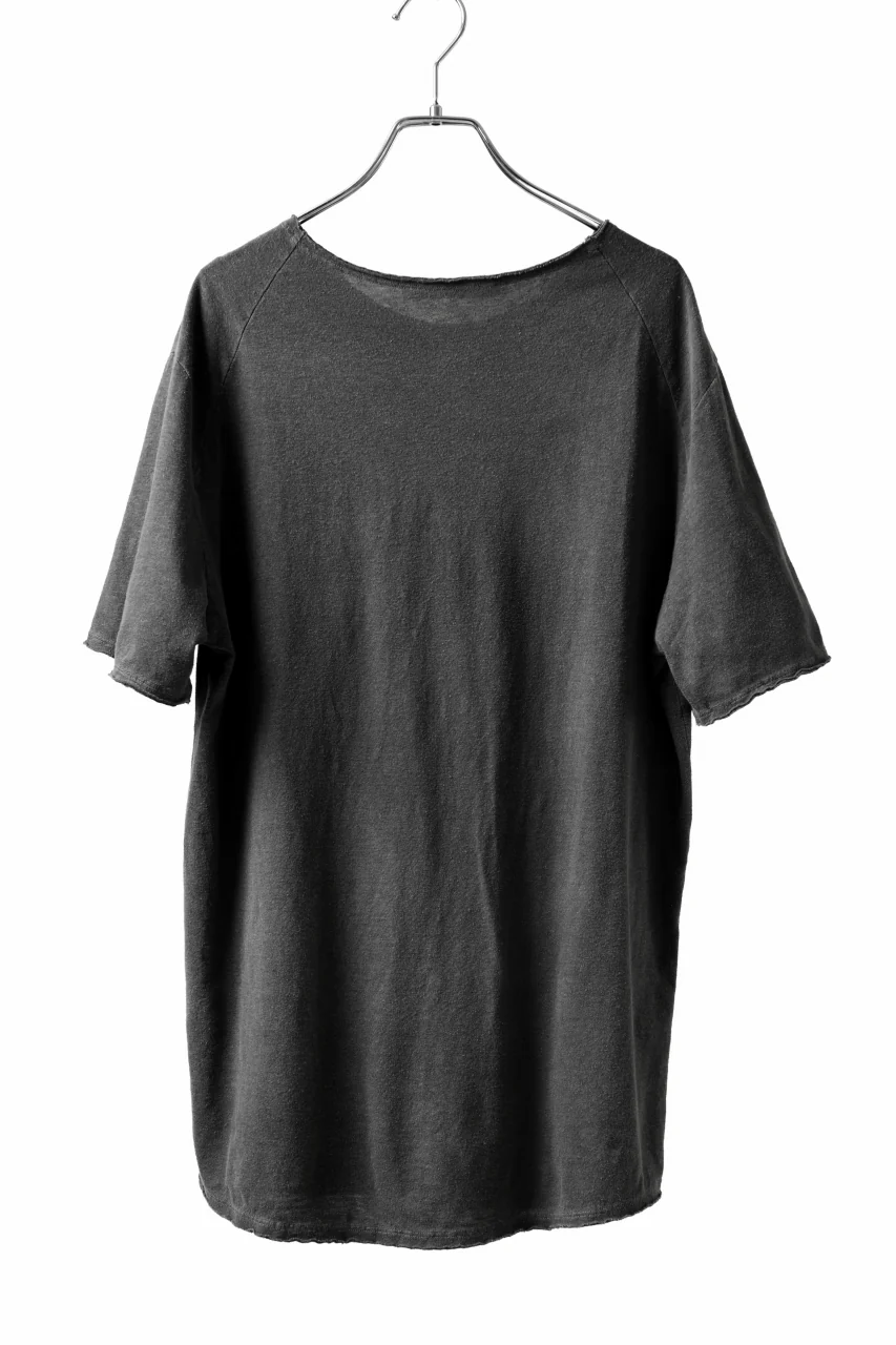 daub DYEING T-SHIRT SCAR STITCHED / CL-JERSEY (GREY) - Image 3