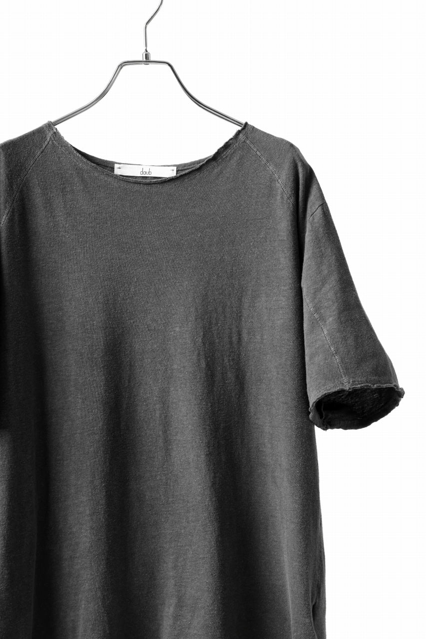daub DYEING T-SHIRT SCAR STITCHED / CL-JERSEY (GREY) - Image 4