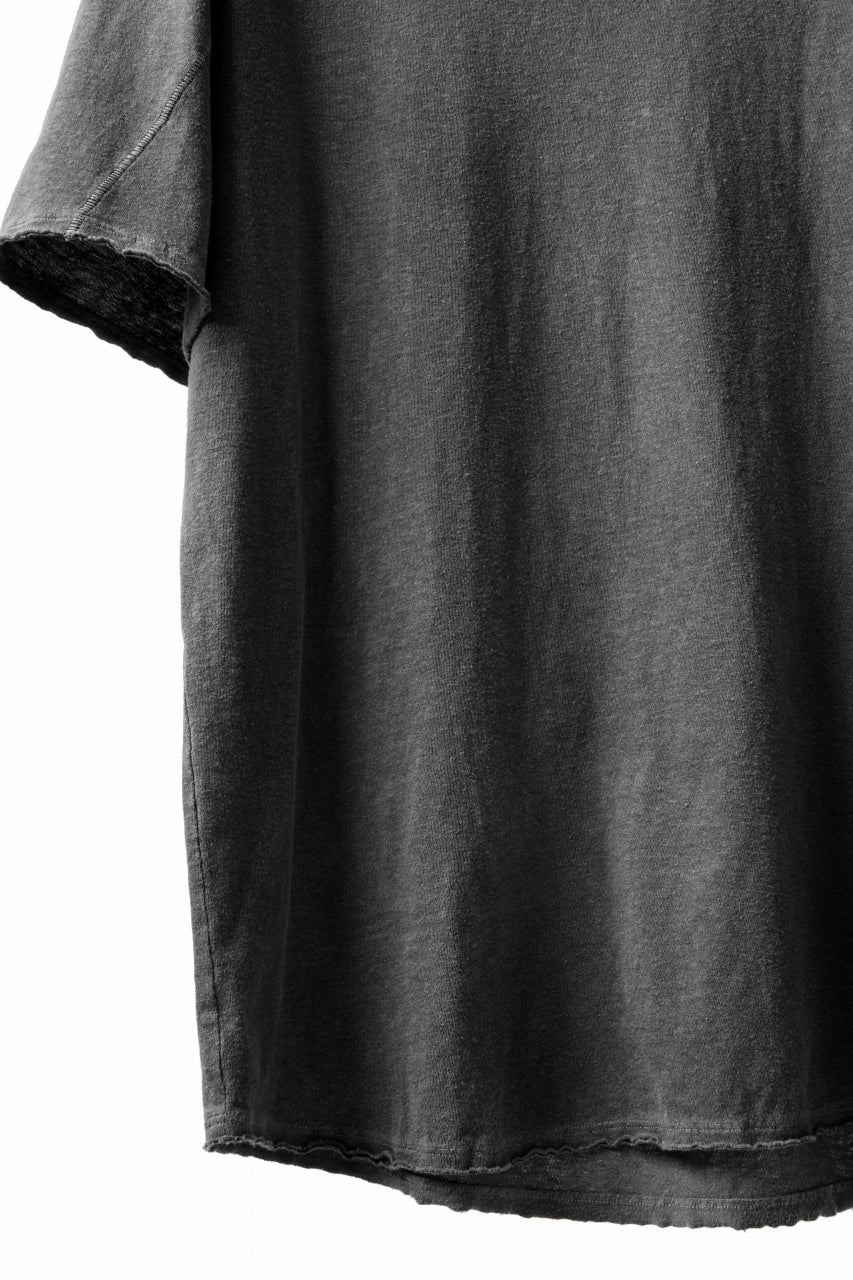 daub DYEING T-SHIRT SCAR STITCHED / CL-JERSEY (GREY) - Image 6