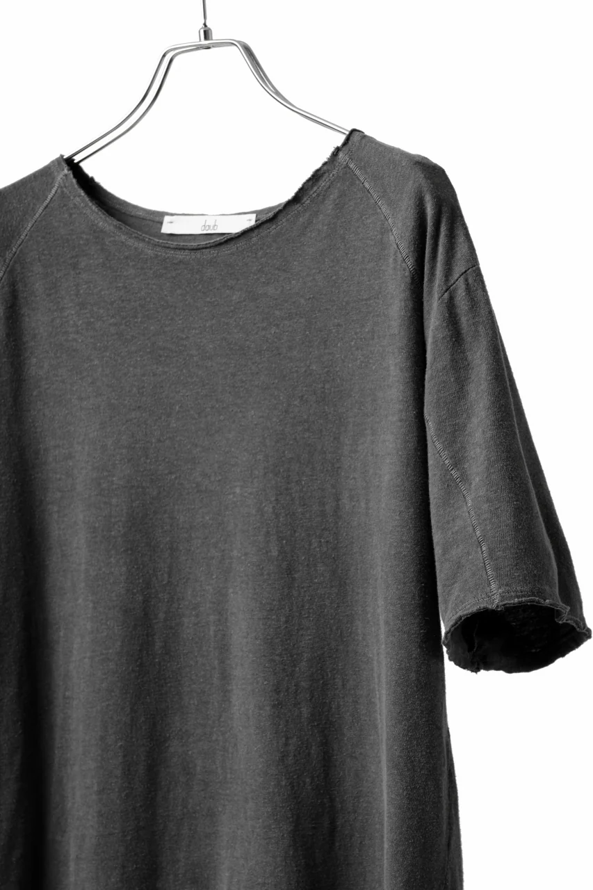 daub DYEING T-SHIRT SCAR STITCHED / CL-JERSEY (GREY) - Image 8