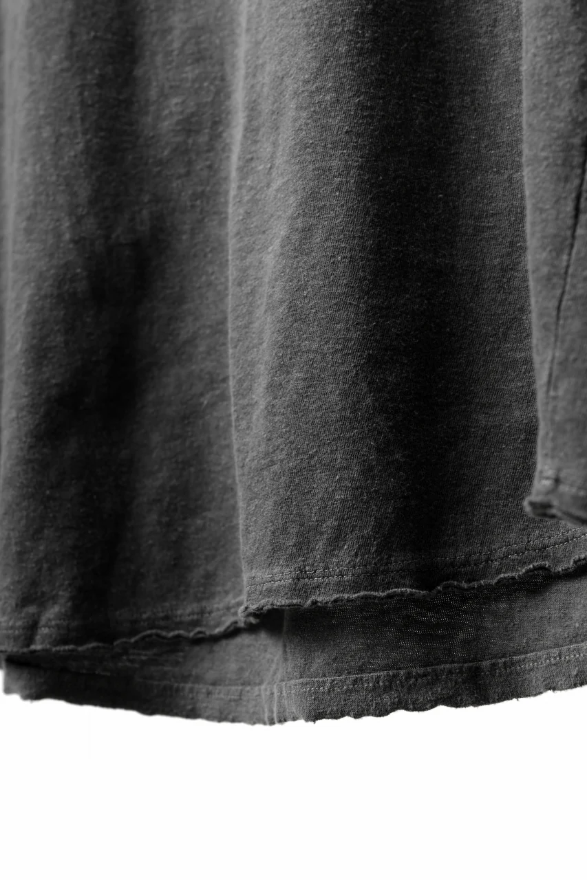 daub DYEING T-SHIRT SCAR STITCHED / CL-JERSEY (GREY) - Image 9