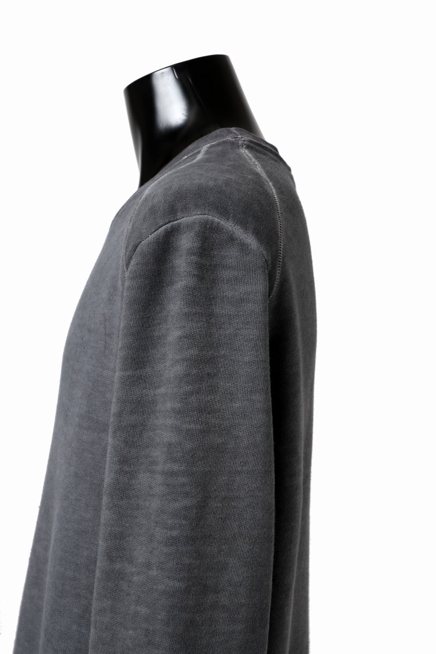 daub DYEING SWEAT PULLOVER / BRUSHED BACK TERRY FLEECE (GREY) - Image 14