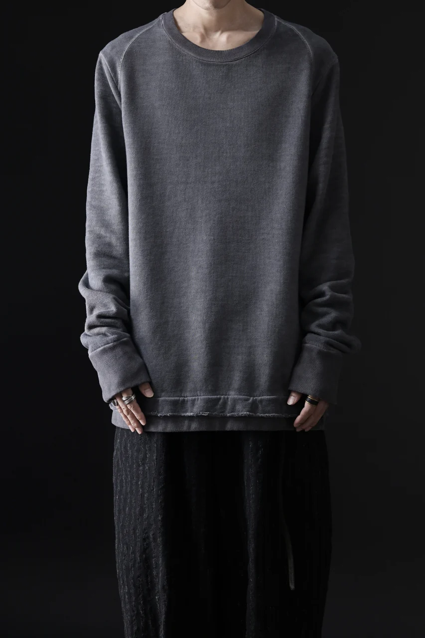 daub DYEING SWEAT PULLOVER / BRUSHED BACK TERRY FLEECE (GREY) - Image 19