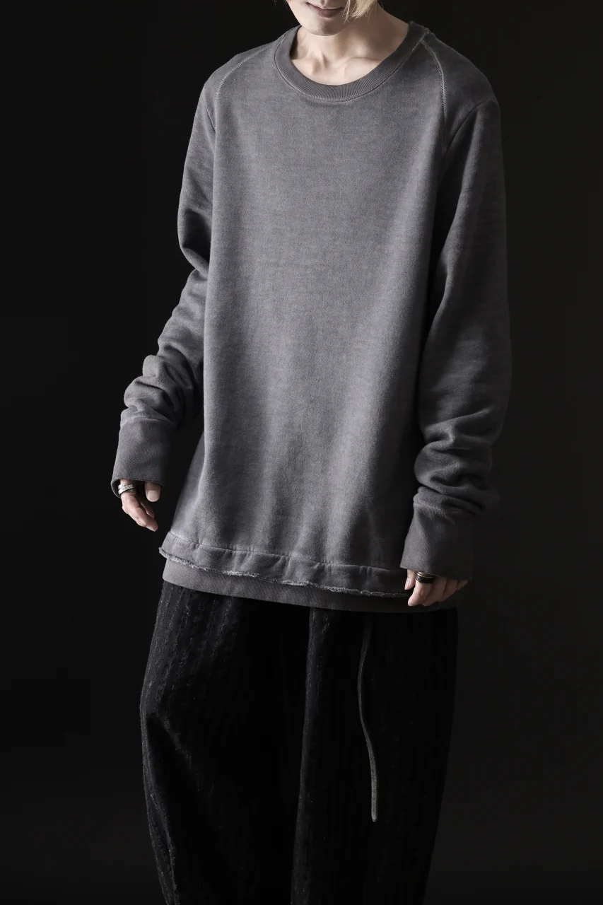 daub DYEING SWEAT PULLOVER / BRUSHED BACK TERRY FLEECE (GREY) - Image 21