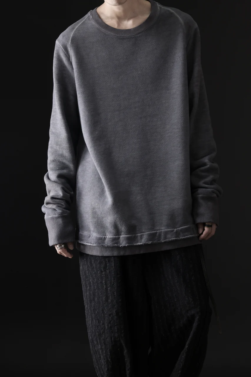 daub DYEING SWEAT PULLOVER / BRUSHED BACK TERRY FLEECE (GREY) - Image 22