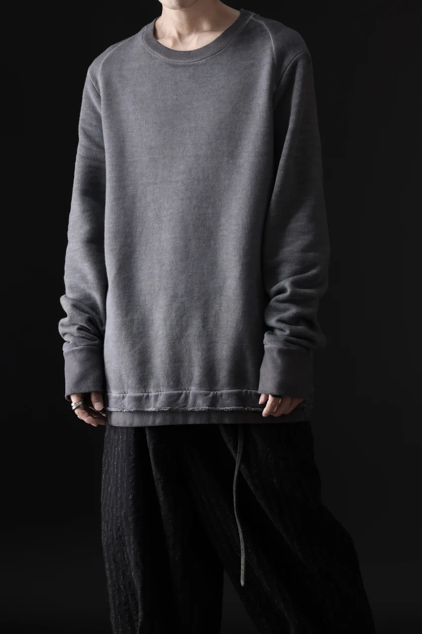 daub DYEING SWEAT PULLOVER / BRUSHED BACK TERRY FLEECE (GREY) - Image 23