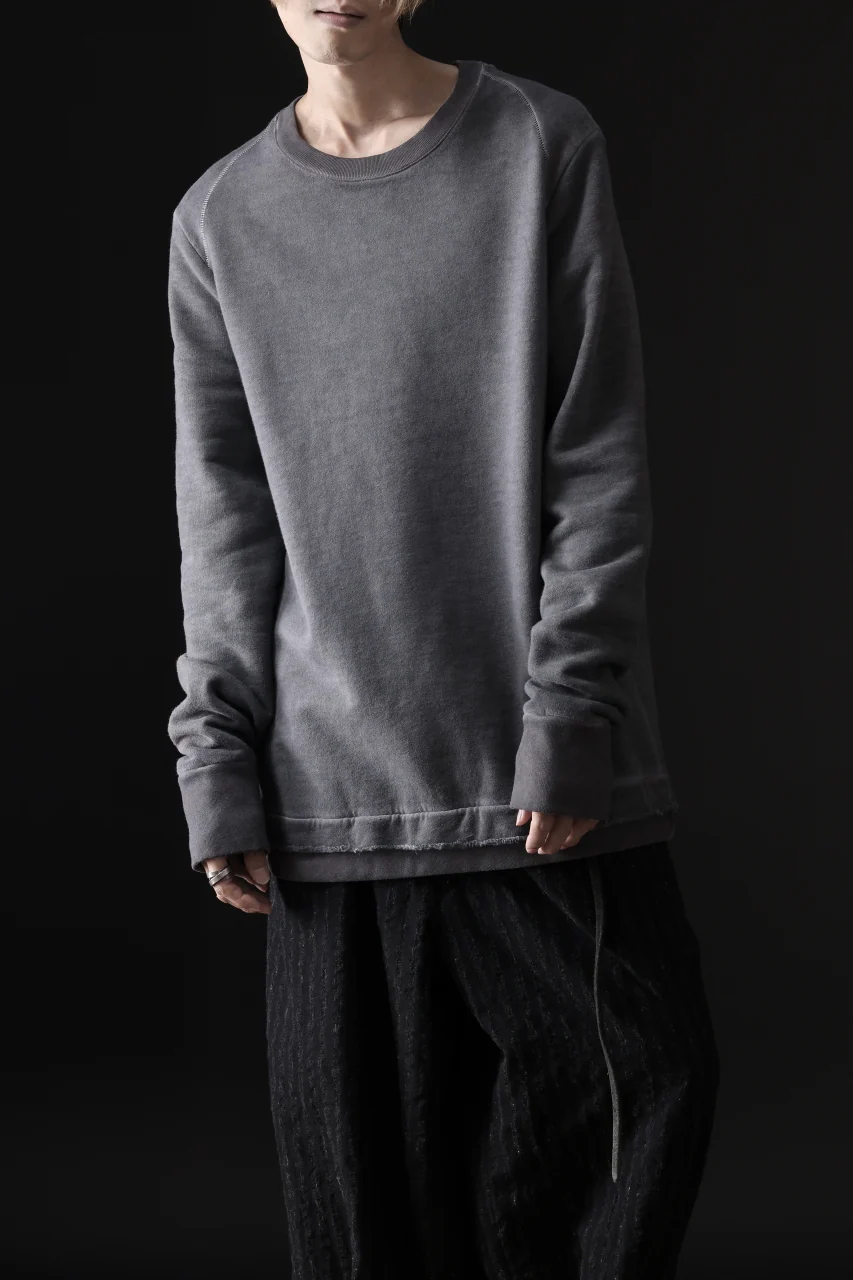 daub DYEING SWEAT PULLOVER / BRUSHED BACK TERRY FLEECE (GREY) - Image 24