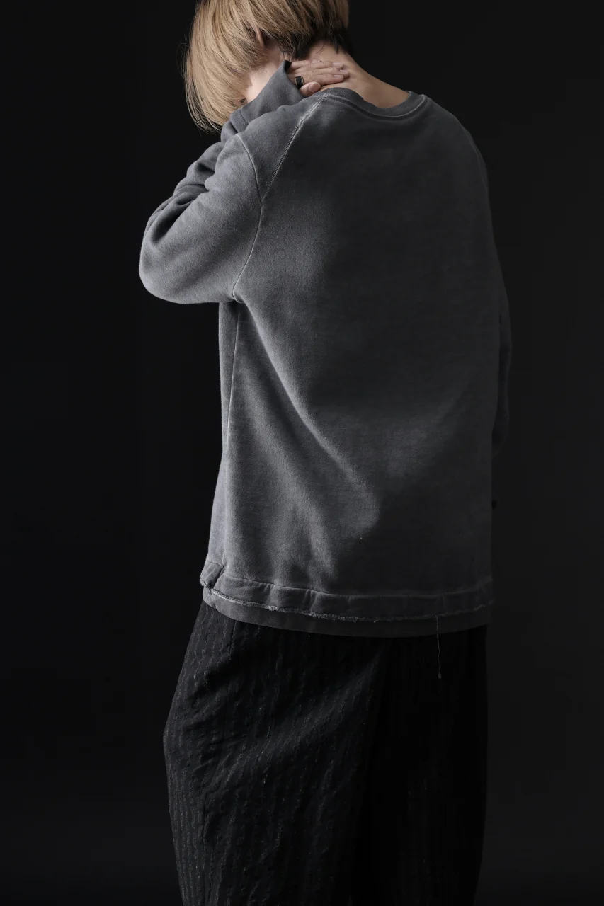daub DYEING SWEAT PULLOVER / BRUSHED BACK TERRY FLEECE (GREY) - Image 27