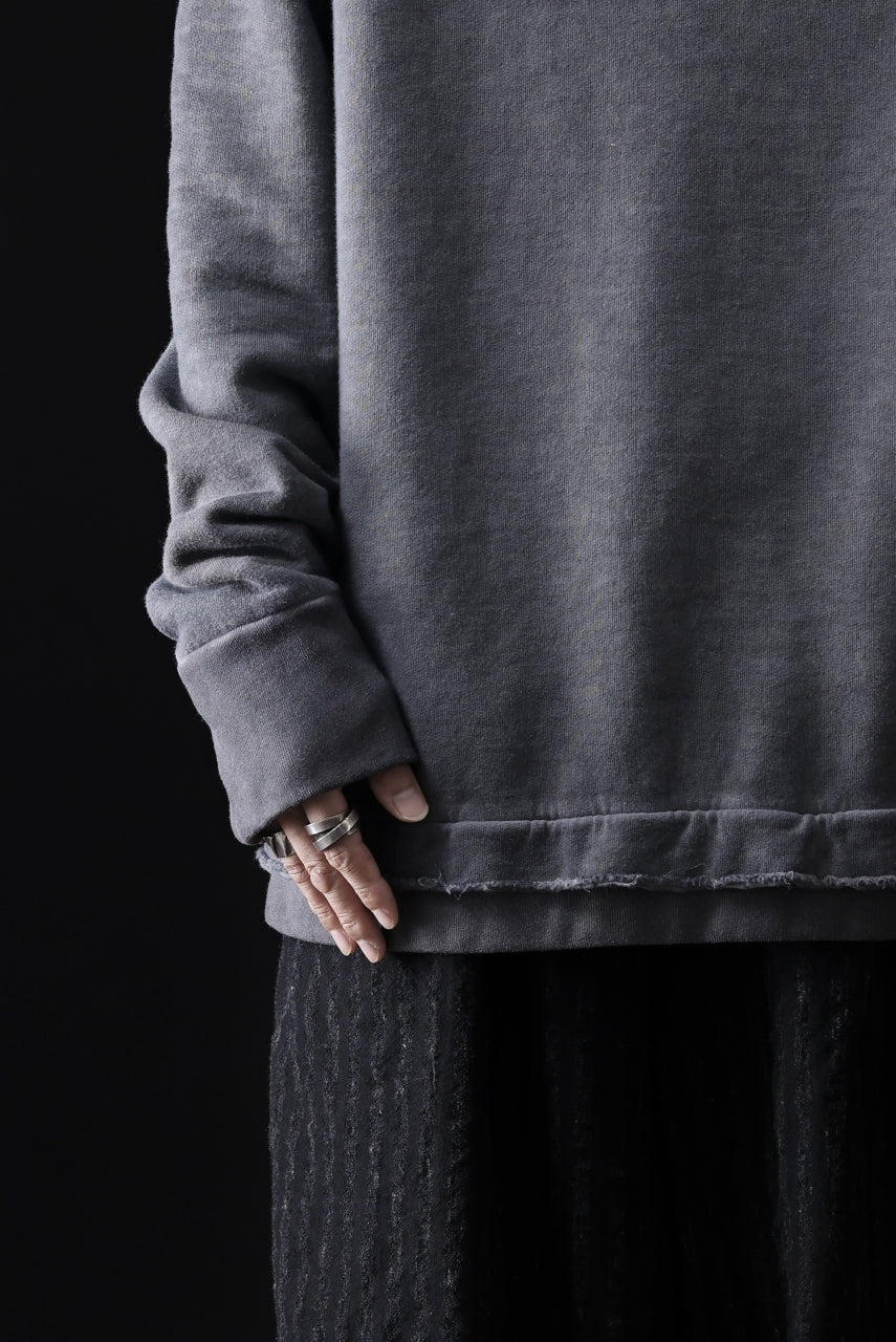 daub DYEING SWEAT PULLOVER / BRUSHED BACK TERRY FLEECE (GREY) - Image 30