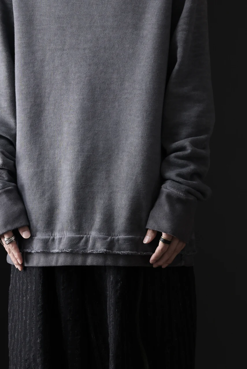 daub DYEING SWEAT PULLOVER / BRUSHED BACK TERRY FLEECE (GREY) - Image 31