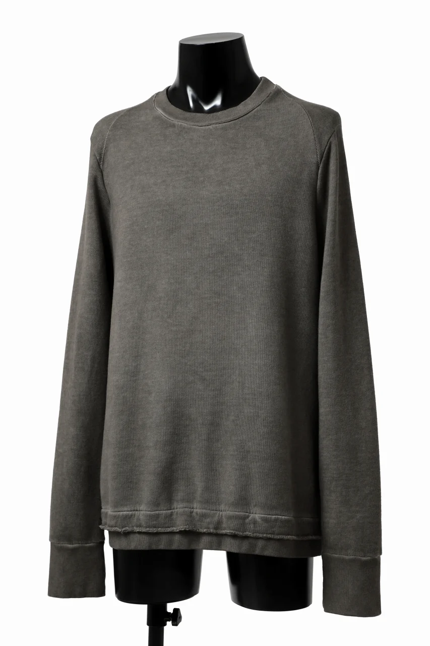 daub DYEING SWEAT PULLOVER / BRUSHED BACK TERRY FLEECE (TAUPE) - Image 2