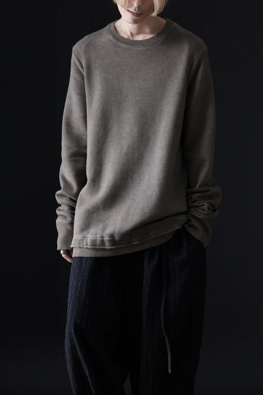 daub DYEING SWEAT PULLOVER / BRUSHED BACK TERRY FLEECE (TAUPE) - Image 25