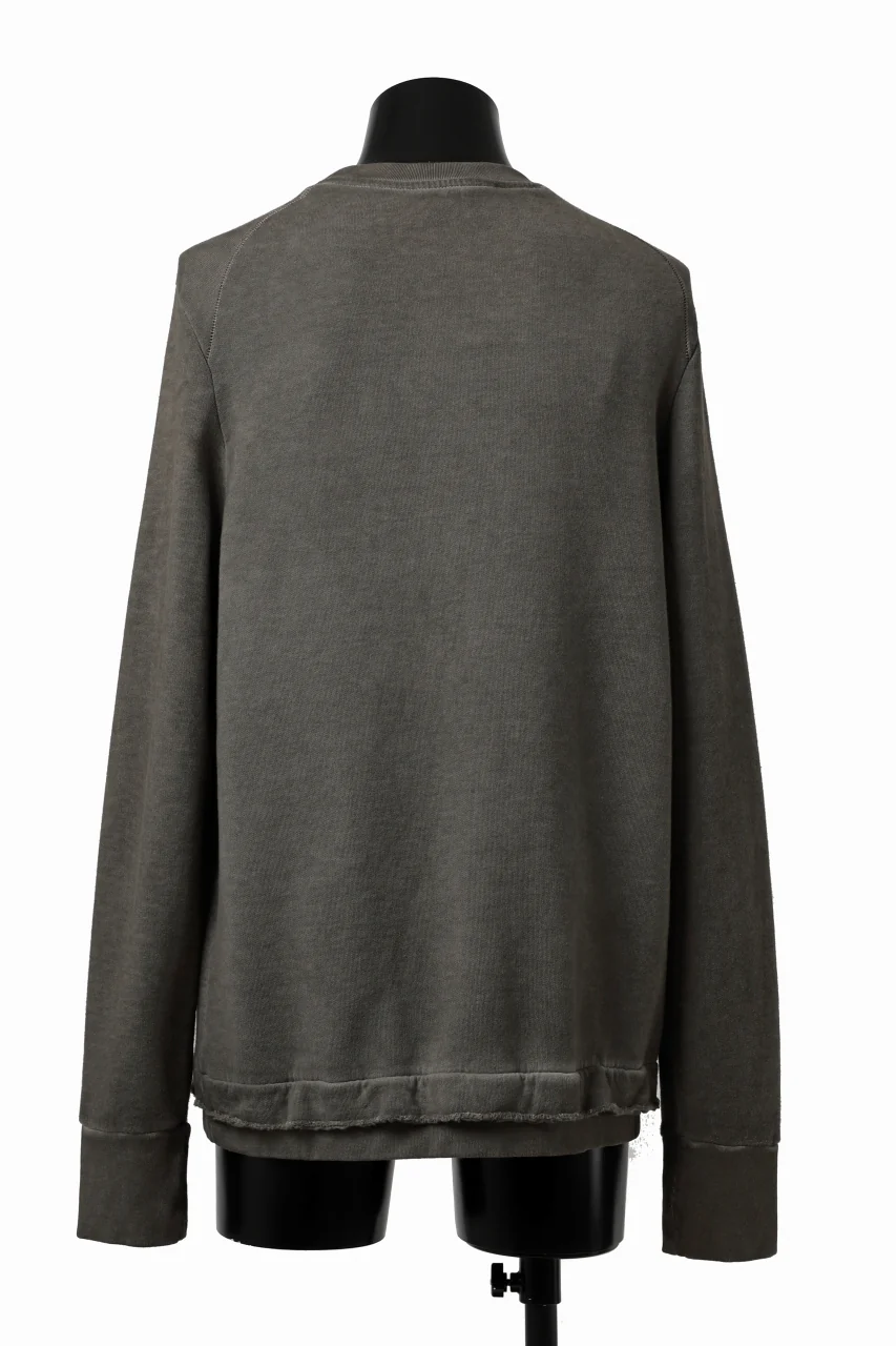 daub DYEING SWEAT PULLOVER / BRUSHED BACK TERRY FLEECE (TAUPE) - Image 4