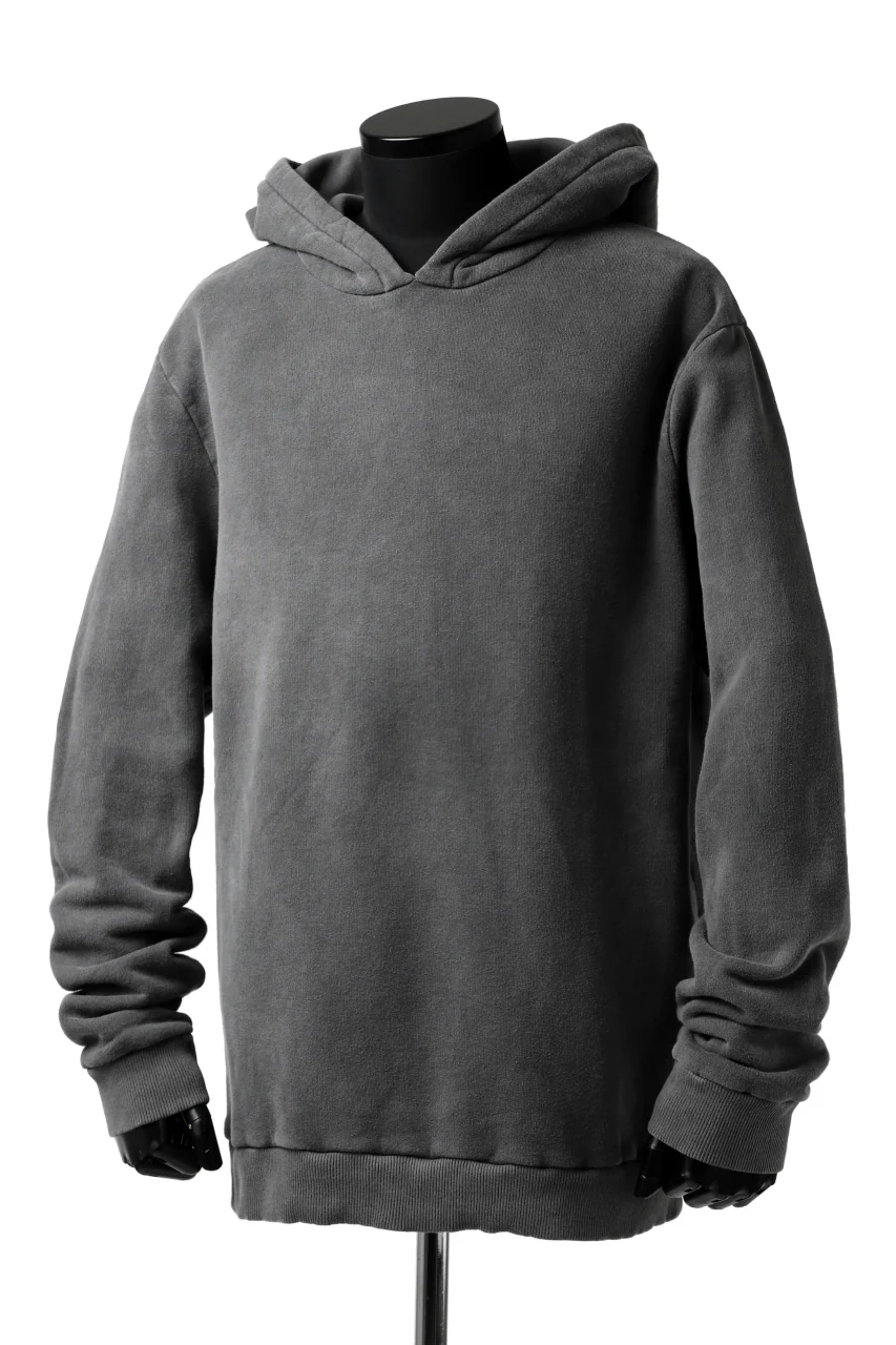 daub exclusive DYEING HOODIE PULLOVER / COTTON FLEECY (GREY) - Image 12