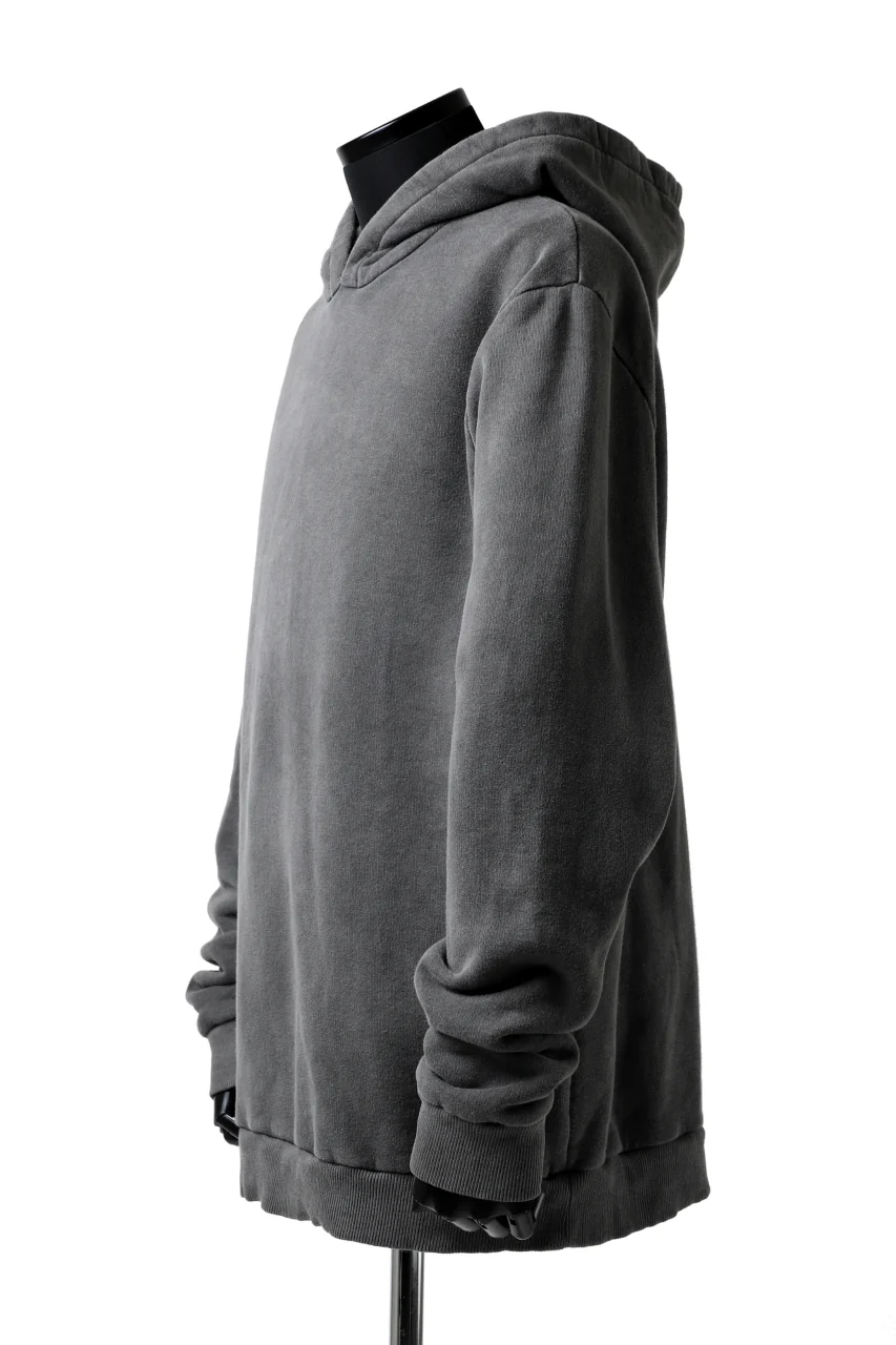 daub exclusive DYEING HOODIE PULLOVER / COTTON FLEECY (GREY) - Image 13