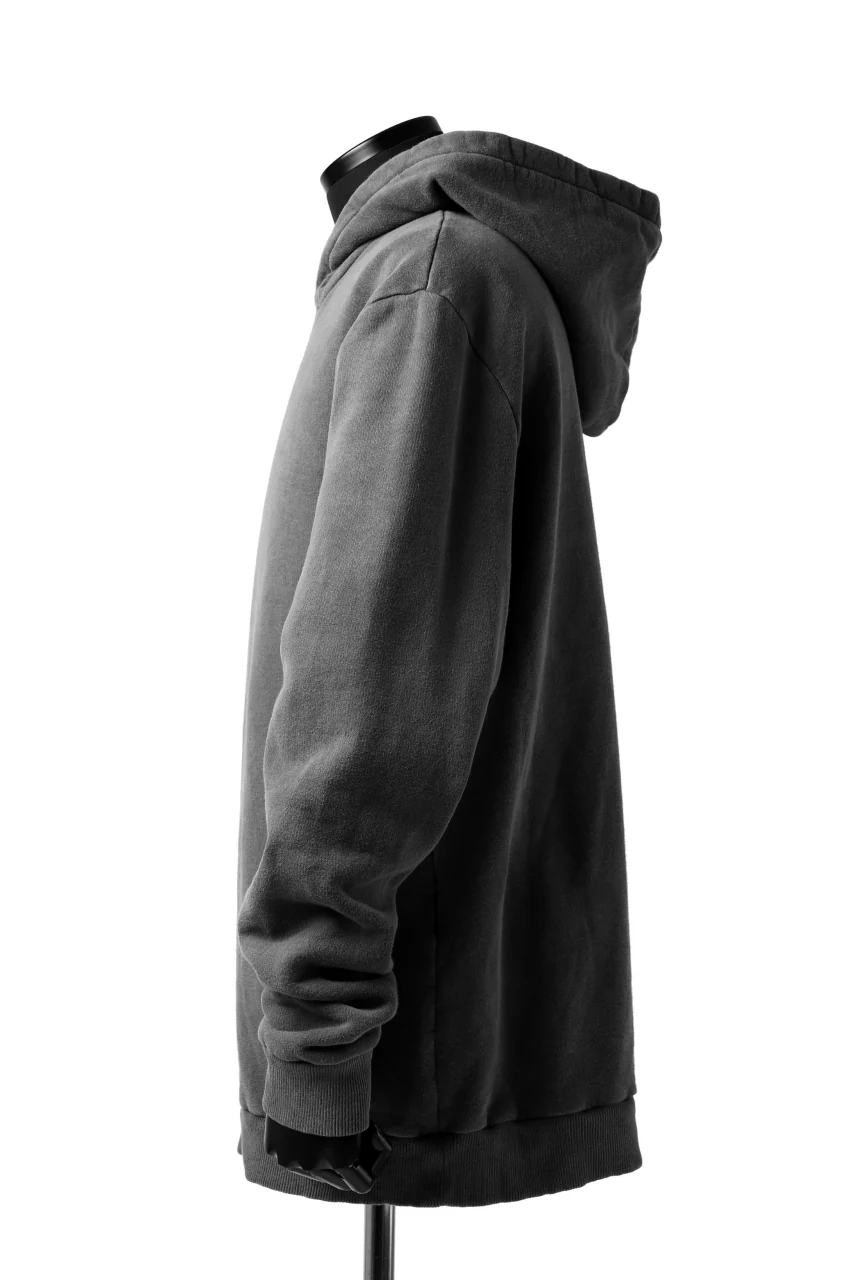 daub exclusive DYEING HOODIE PULLOVER / COTTON FLEECY (GREY) - Image 14
