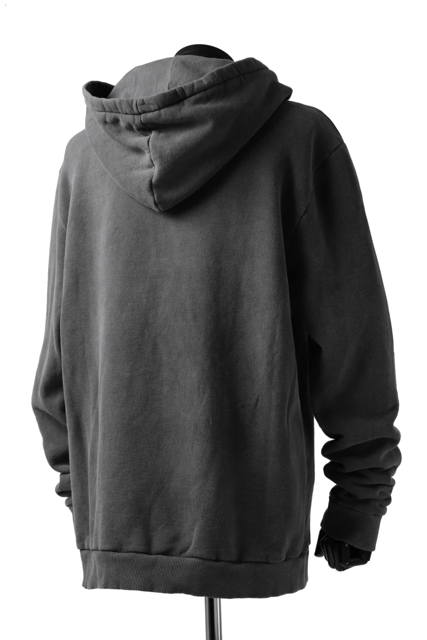daub exclusive DYEING HOODIE PULLOVER / COTTON FLEECY (GREY) - Image 16