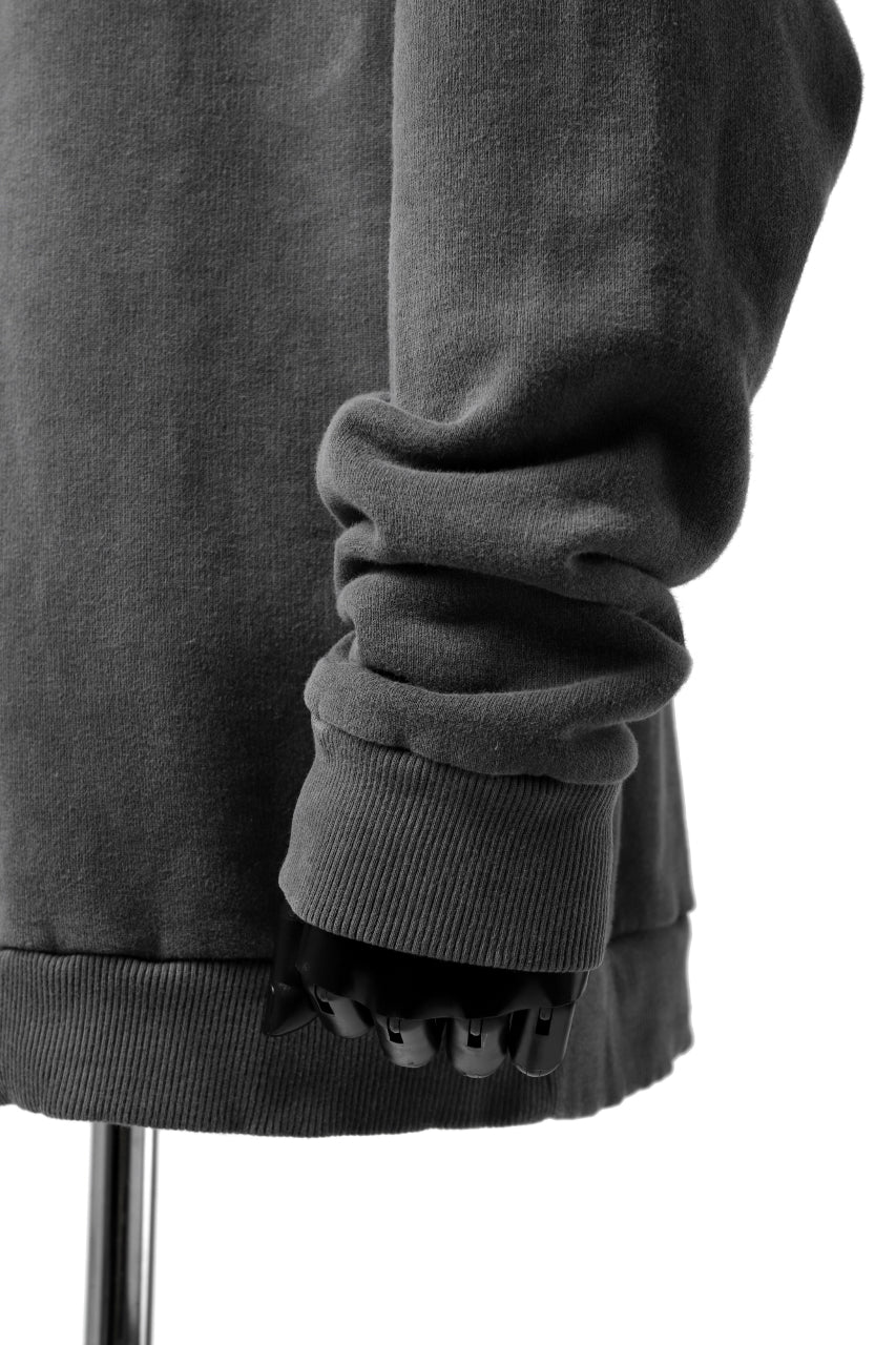 daub exclusive DYEING HOODIE PULLOVER / COTTON FLEECY (GREY) - Image 23