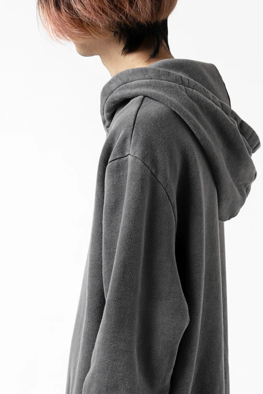 daub exclusive DYEING HOODIE PULLOVER / COTTON FLEECY (GREY) - Image 28