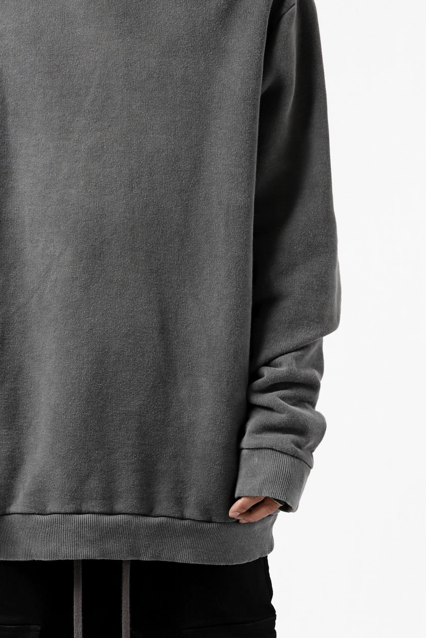 daub exclusive DYEING HOODIE PULLOVER / COTTON FLEECY (GREY) - Image 30