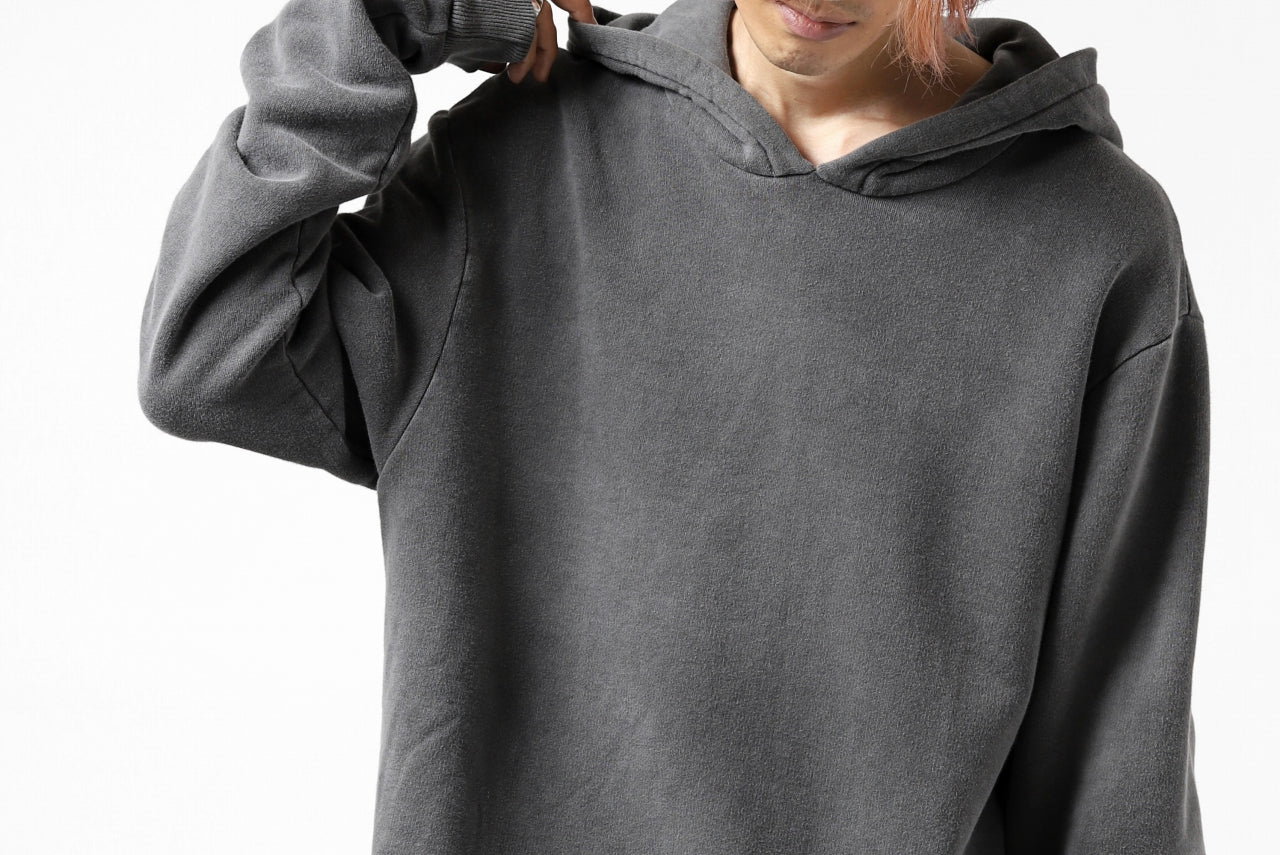 daub exclusive DYEING HOODIE PULLOVER / COTTON FLEECY (GREY) - Image 33
