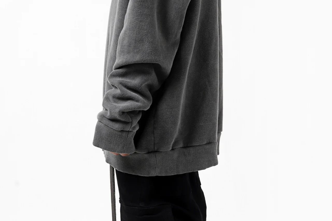 daub exclusive DYEING HOODIE PULLOVER / COTTON FLEECY (GREY) - Image 34