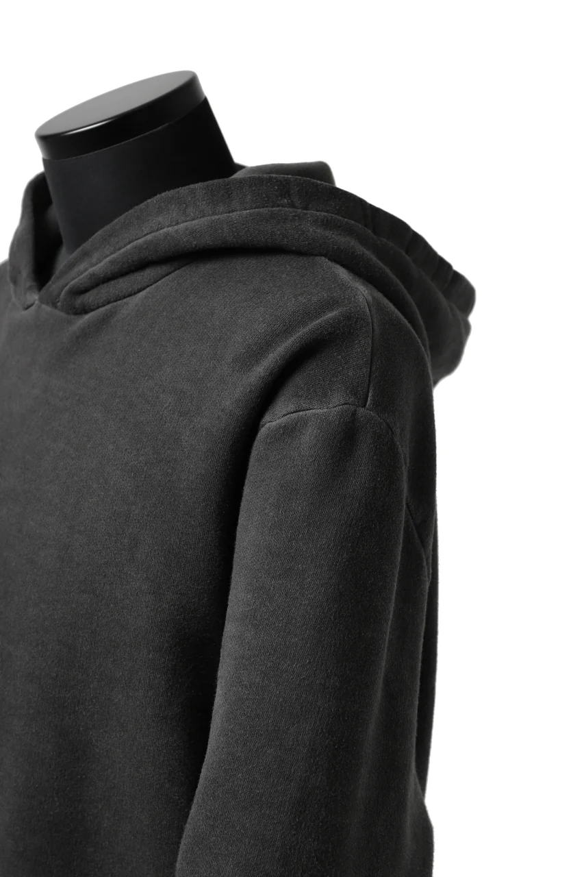 daub exclusive DYEING HOODIE PULLOVER / COTTON FLEECY (DARK GREY) - Image 10