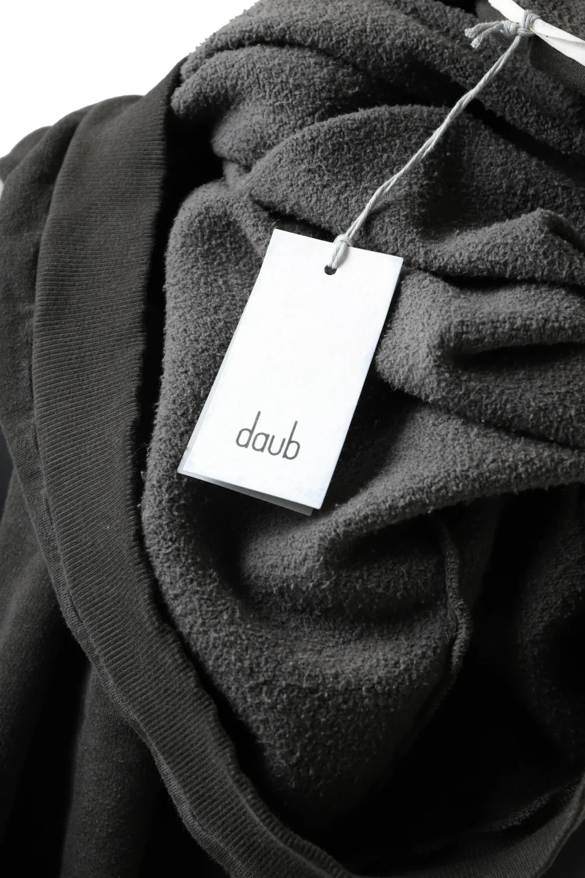 daub exclusive DYEING HOODIE PULLOVER / COTTON FLEECY (DARK GREY) - Image 14