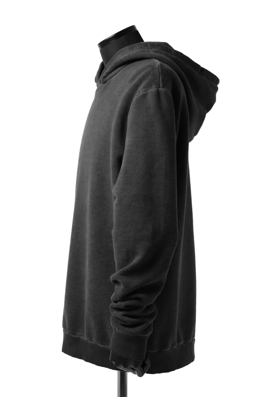 daub exclusive DYEING HOODIE PULLOVER / COTTON FLEECY (DARK GREY) - Image 3