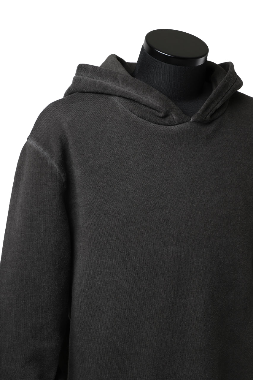 daub exclusive DYEING HOODIE PULLOVER / COTTON FLEECY (DARK GREY) - Image 7