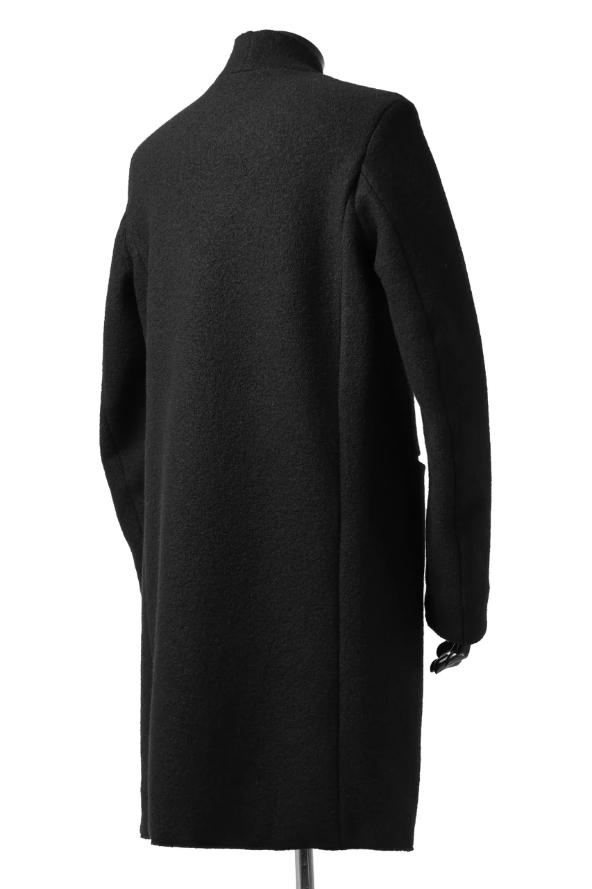 daub LAPELLESS COAT / VIRGIN WOOL (BLACK) - Image 16