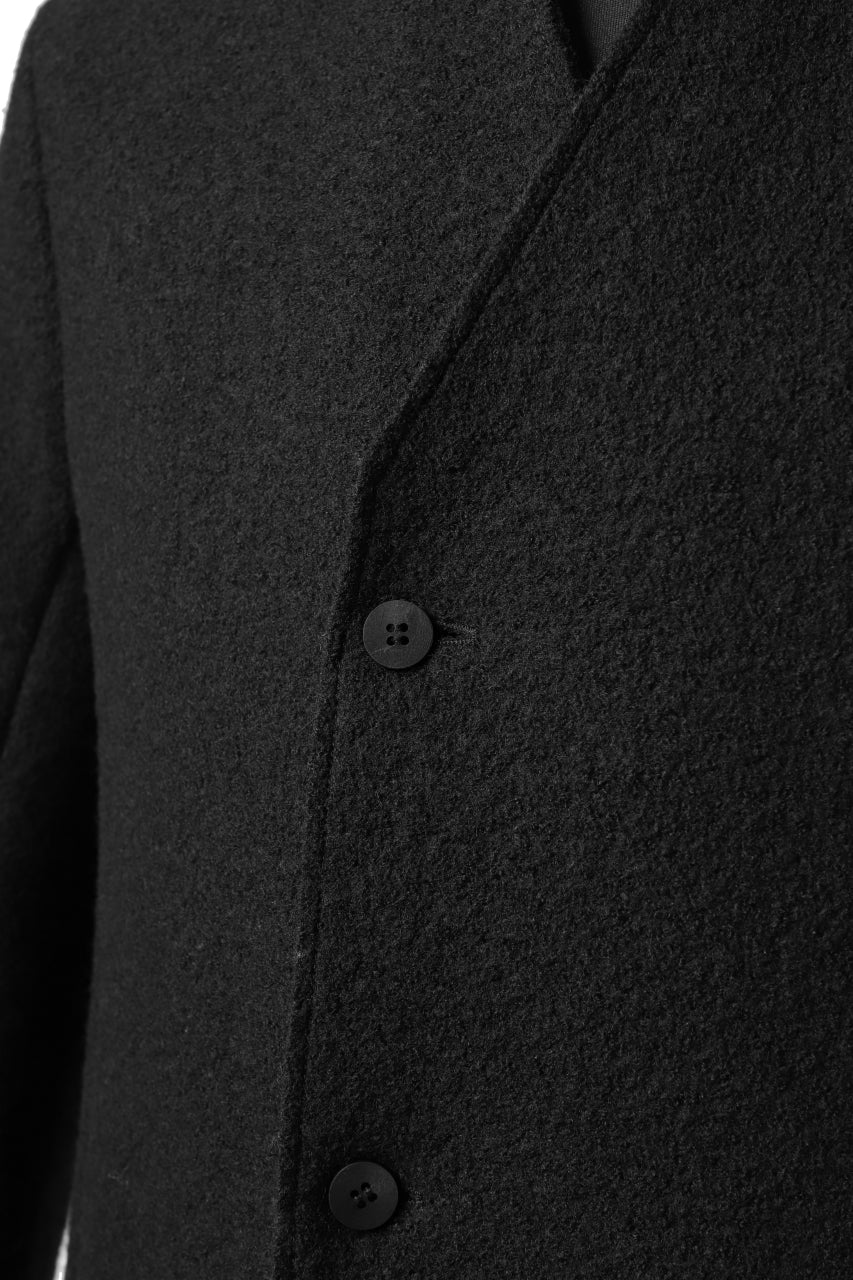 daub LAPELLESS COAT / VIRGIN WOOL (BLACK) - Image 26