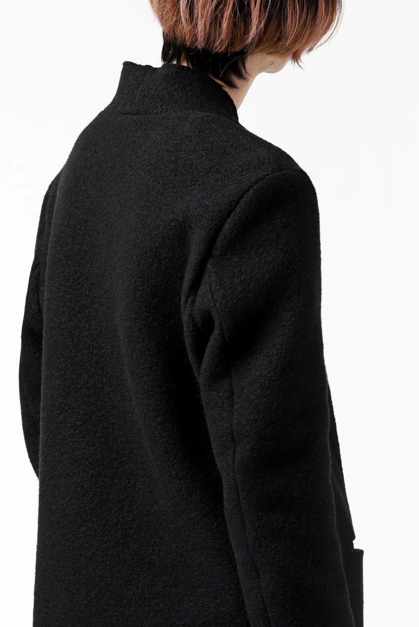 daub LAPELLESS COAT / VIRGIN WOOL (BLACK) - Image 42